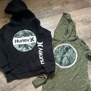 Hurley Kids' Black and Olive Hoodies